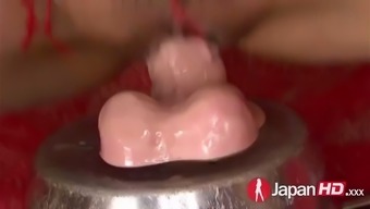 wet oil sex toy gape masturbation finger hairy japanese orgasm toy pussy solo asian close up