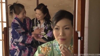 lick seduced natural finger mature japanese lesbian bra brutal asian