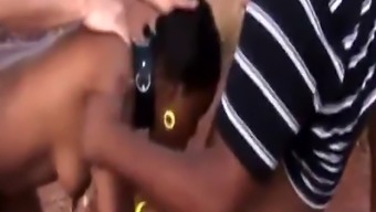slut sex toy nipples interracial rough outdoor african ebony