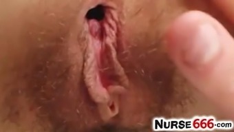 vagina sex toy nurse naughty masturbation finger hairy toy close up czech