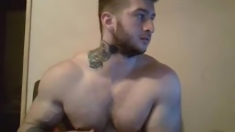 tease posing model gay fitness gym