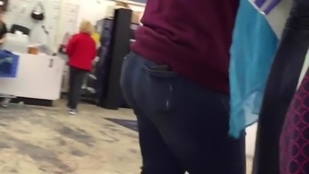 jeans butt voyeur bbw close up