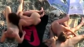 fucking hardcore group voyeur orgy swinger beach amateur couple