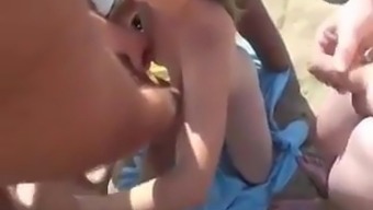 oral gangbang cum group voyeur orgy swallow beach wife blowjob bukkake cum swallowing