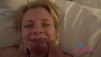work penis oral face fucked face teen (18+) pov reality big cock blonde blowjob amateur close up compilation cumshot facial