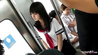 gangbang fucking face fucked face group bus japanese orgy teen (18+) public bukkake car asian
